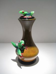 Frog Decanter Artist: Stuart Abelman Catalog: 547-49-3 #19390 Price: $1,300.00 REDUCED: $975.00