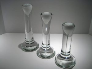 Set of Three Candlesticks Artist: Steve Adams Catalog: 522-47-02 #19450 Price: $850.00 REDUCED: $395.00